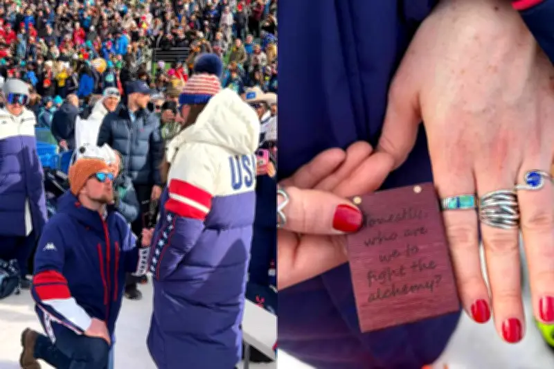 Esquiadora Breezy Johnson recibe anillo de compromiso tras competencia