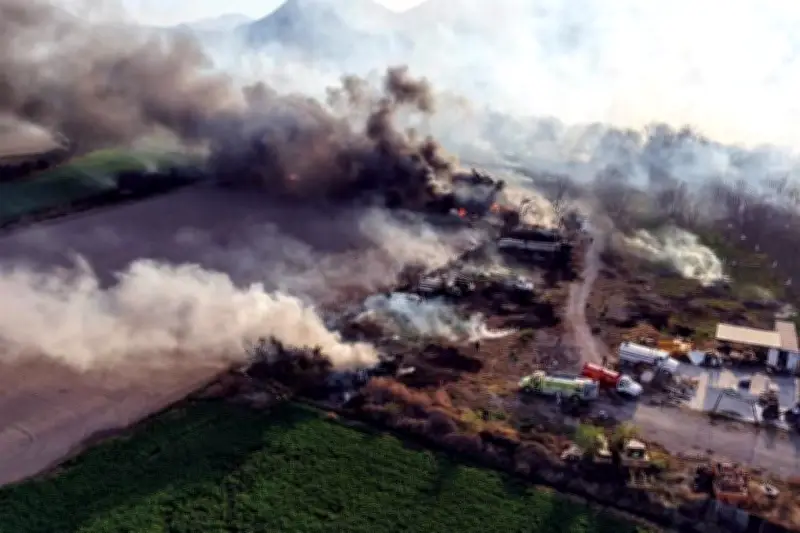 Explosión de Pipa de Gas Causa Alarma en Ramos Arizpe, Coahuila
