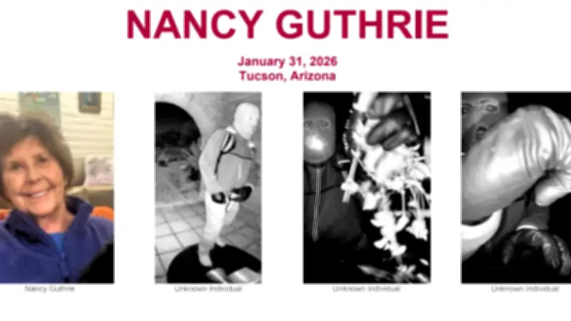 FBI duplica recompensa a 100 mil dólares por desaparición de Nancy Guthrie en Arizona