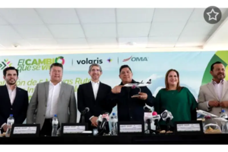 Gallardo y Volaris anuncian cinco nuevas rutas aéreas desde San Luis Potosí
