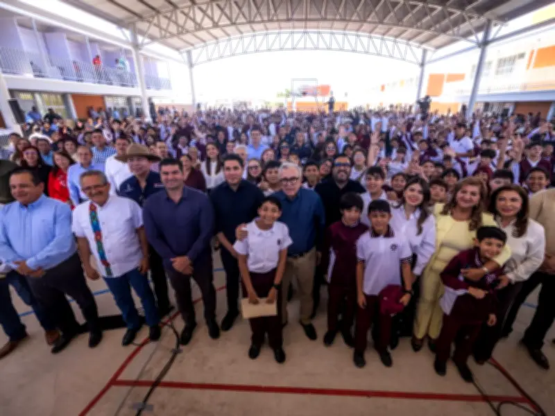 Gobernador de Sinaloa inaugura moderna secundaria técnica con inversión de 75.6 MDP en Culiacán