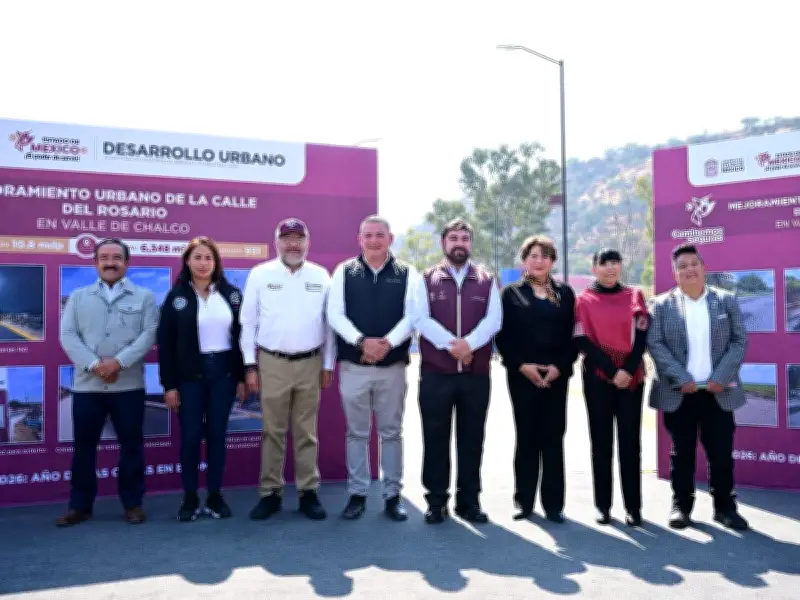 Gobierno de Edomex entrega obra urbana en Valle de Chalco con inversión de 10.8 millones