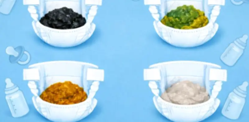 Guía del color de las heces del bebé: qué es normal y cuándo acudir al pediatra