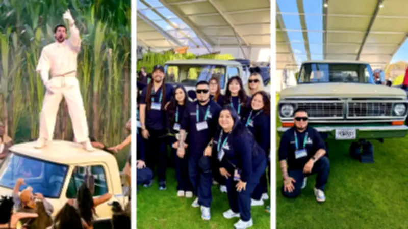 Hidalguense Alex Tovar brilla en el Super Bowl adaptando la pickup de Bad Bunny