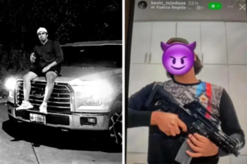 Hijo de mando policial exhibe armas y lujos en redes sociales en Oaxaca