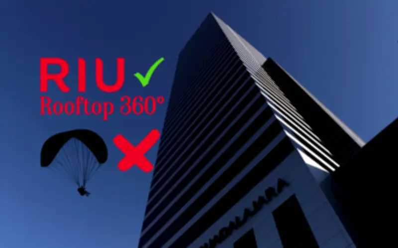 Hotel RIU reabre su terraza en Guadalajara tras incidente con paracaidista