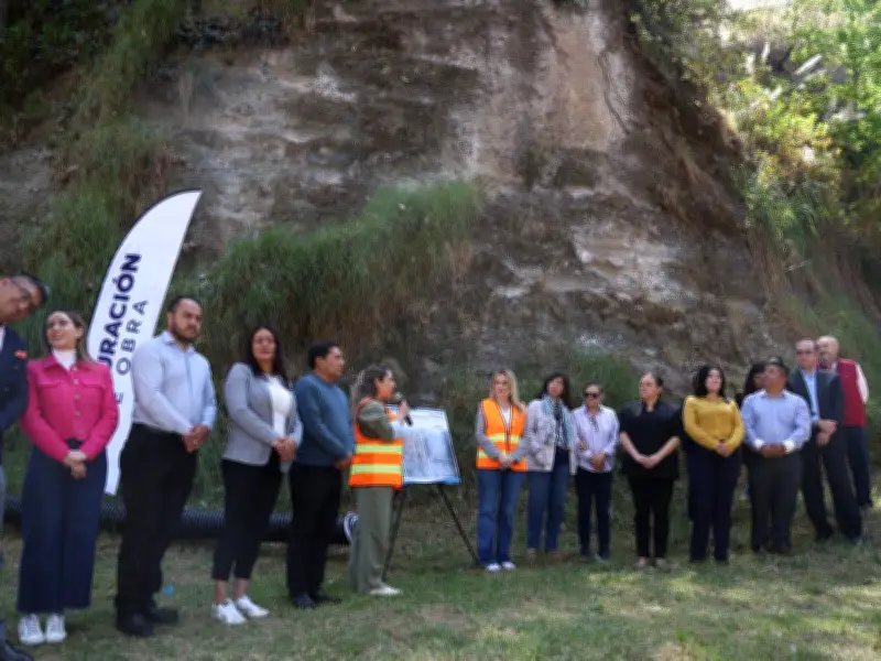 Huixquilucan invierte en estabilización de taludes para proteger a familias ante lluvias