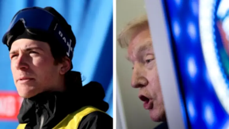 Hunter Hess: El esquiador estadounidense que Trump llamó 'perdedor' por sus críticas