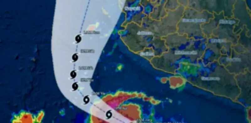Huracán 'Orlene' se intensifica rumbo a Sinaloa: Sigue su trayectoria en vivo