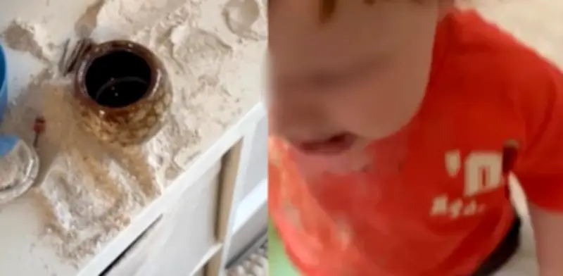 Impactante video: Bebé ingiere cenizas de su abuelo en Reino Unido