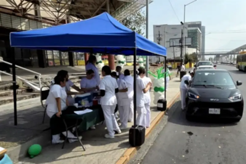 Implementan vacunación contra sarampión en modalidad drive-thru en Constitución