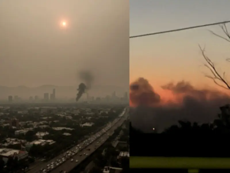 Incendio en Nezahualcóyotl agrava contingencia ambiental en el Valle de México