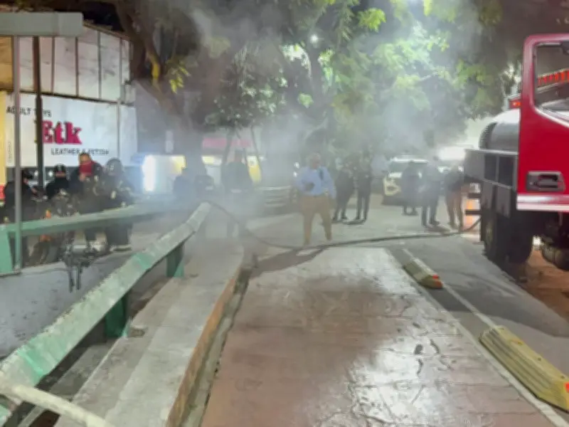 Incendio en respiradero del Metro Insurgentes-Chapultepec fue sofocado sin heridos