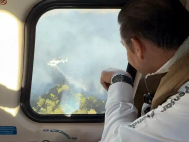 Incendio en Sierra Negra de Puebla alcanza 70% de control tras reactivación