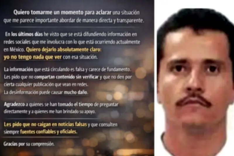 Influencer niega vínculos con 'El Mencho' tras acusaciones de nexos criminales