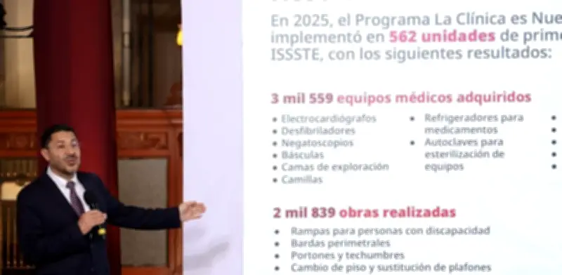 Issste destinará 375 millones de pesos en 2026 para modernizar 650 unidades médicas