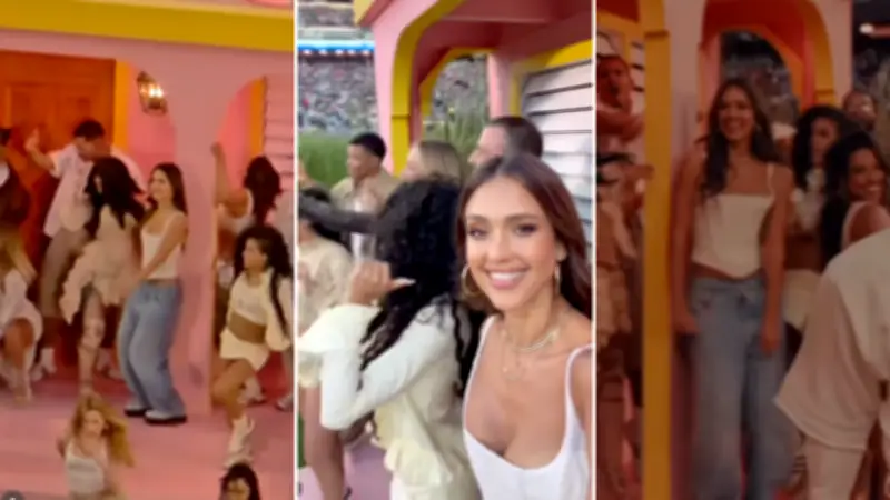 Jessica Alba es criticada por su presencia en La Casita de Bad Bunny tras rechazar etiqueta latina