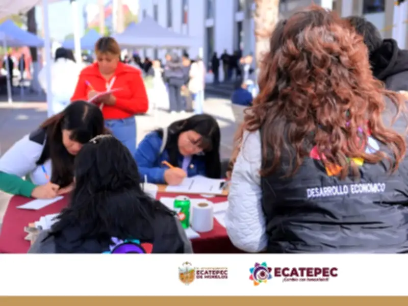 Jornada de Empleo en Ecatepec cierra primer día con alta participación ciudadana y empresarial
