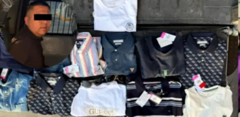 Joven del Estado de México detenido por robar 43 mil pesos en ropa en Monterrey