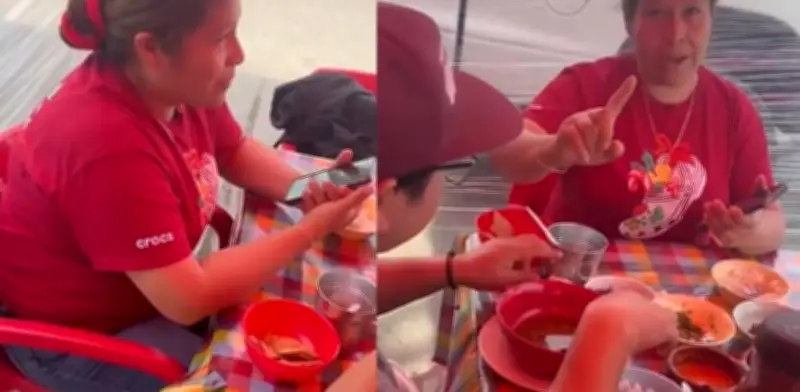 Lady Pancita se niega a pagar plato de menudo y desata indignación en redes
