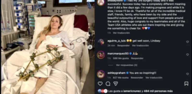 Lindsey Vonn supera tercera cirugía tras accidente en Juegos Olímpicos de Invierno