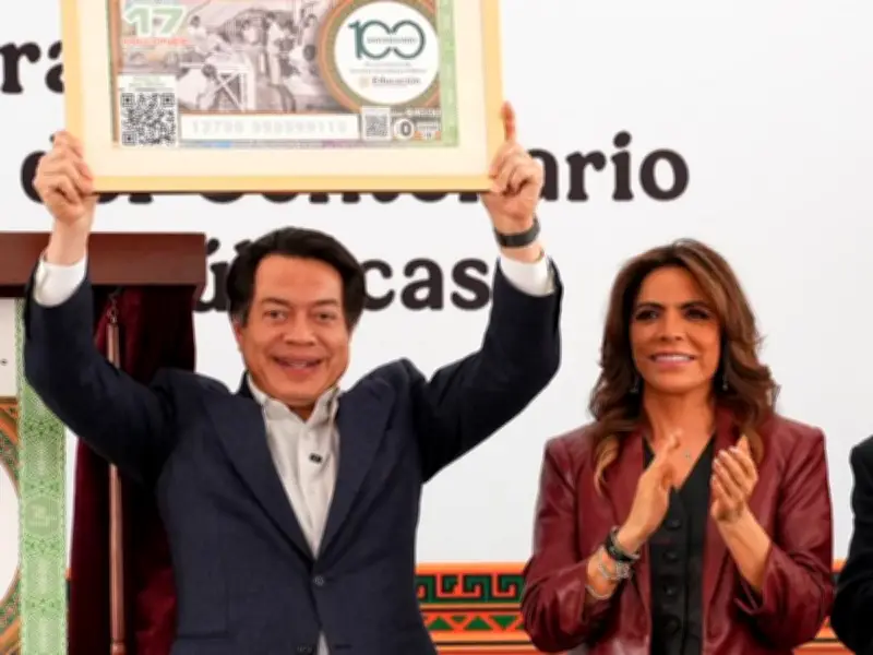 Lotería Nacional lanza billete conmemorativo por centenario de escuelas secundarias públicas