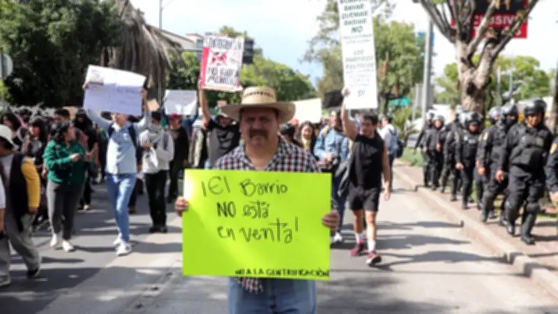 Marcha Antigentrificación Lidera Movilizaciones en CDMX con Afectaciones Viales
