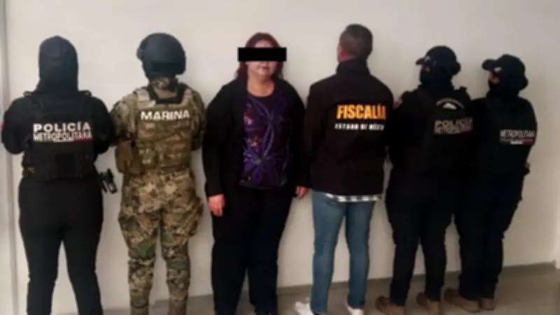 Marina detiene a Iris 'N', objetivo prioritario por extorsión y cobro de piso en Edomex