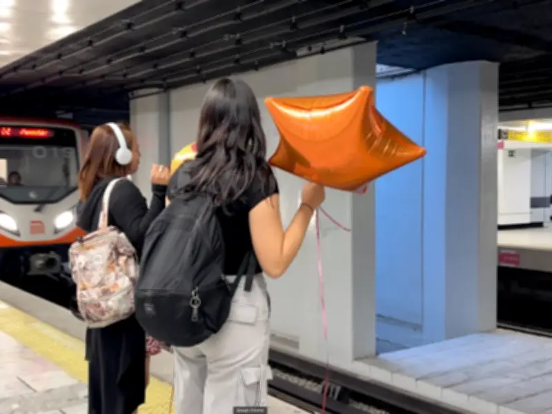 Metro advierte sobre peligro eléctrico por globos metálicos en Día del Amor y la Amistad
