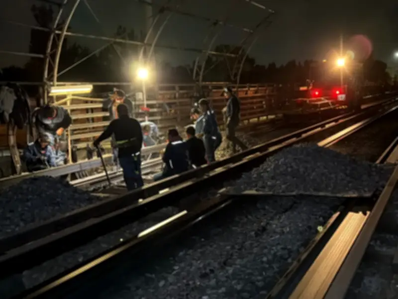Metro CDMX avanza en sustitución de durmientes sintéticos en Línea B