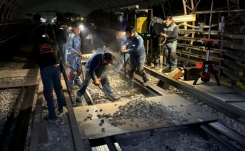 Metro CDMX renueva vías con durmientes sintéticos en Línea B para mejorar servicio