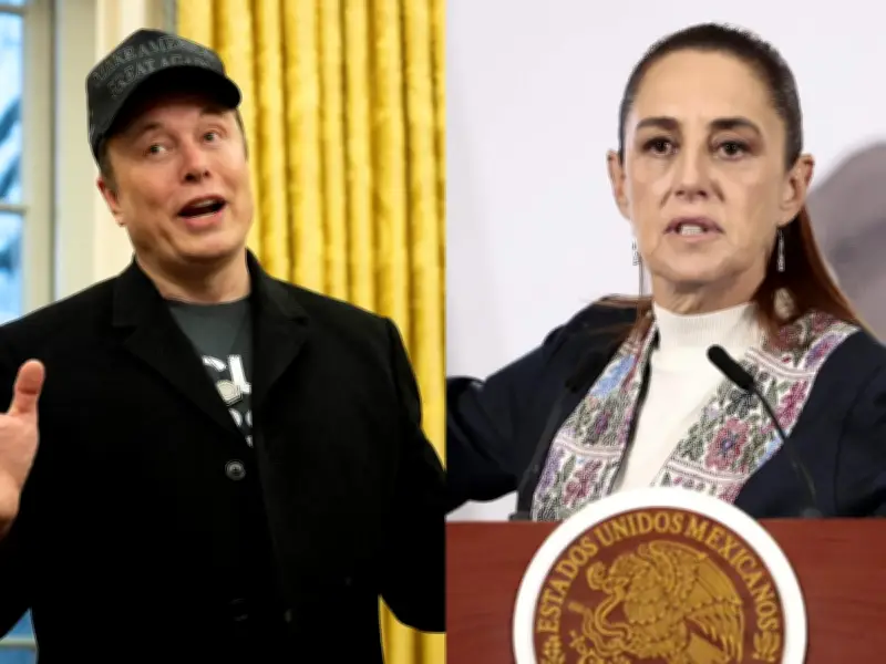 Musk ironiza sobre Sheinbaum: "Está violando mis derechos humanos" en X