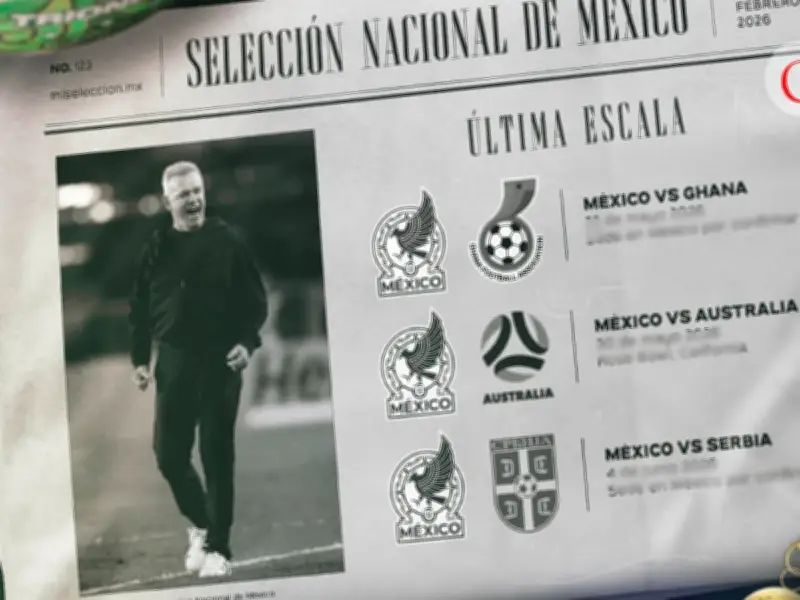 México define su última etapa de preparación rumbo al Mundial 2026 con tres duelos clave