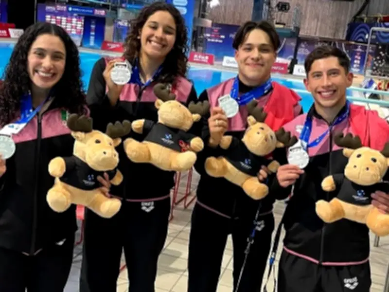México gana plata en Copa del Mundo de Clavados en Montreal con equipo mixto