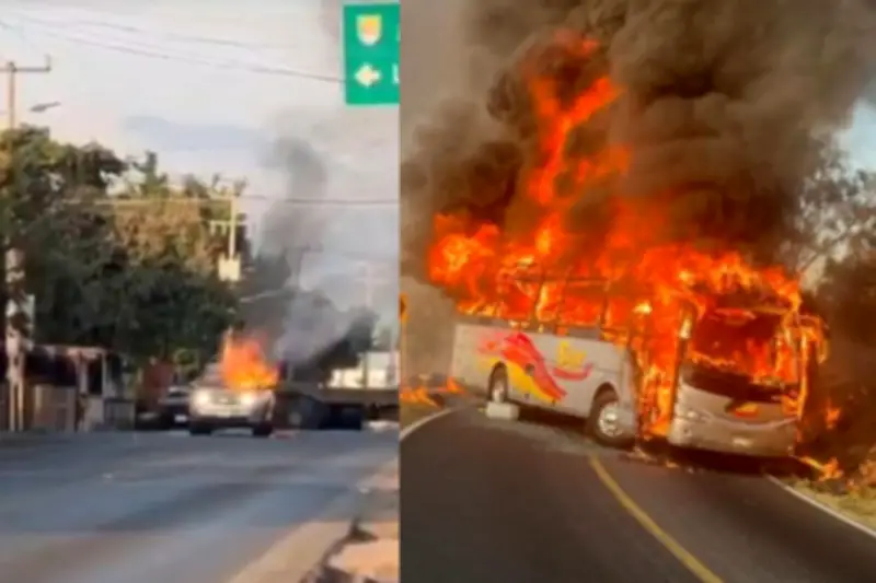 Narcobloqueos de Jalisco se extienden a estados vecinos, anuncia gobernador Lemus