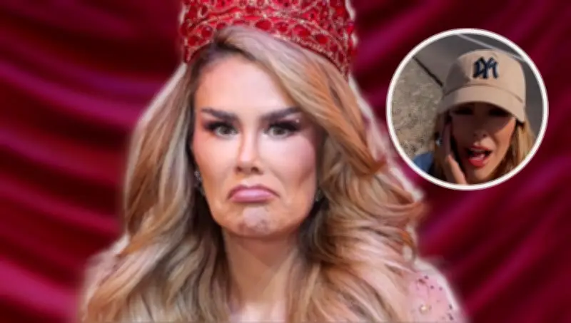 Ninel Conde queda varada en carretera por ponchadura de llanta en San Luis Potosí