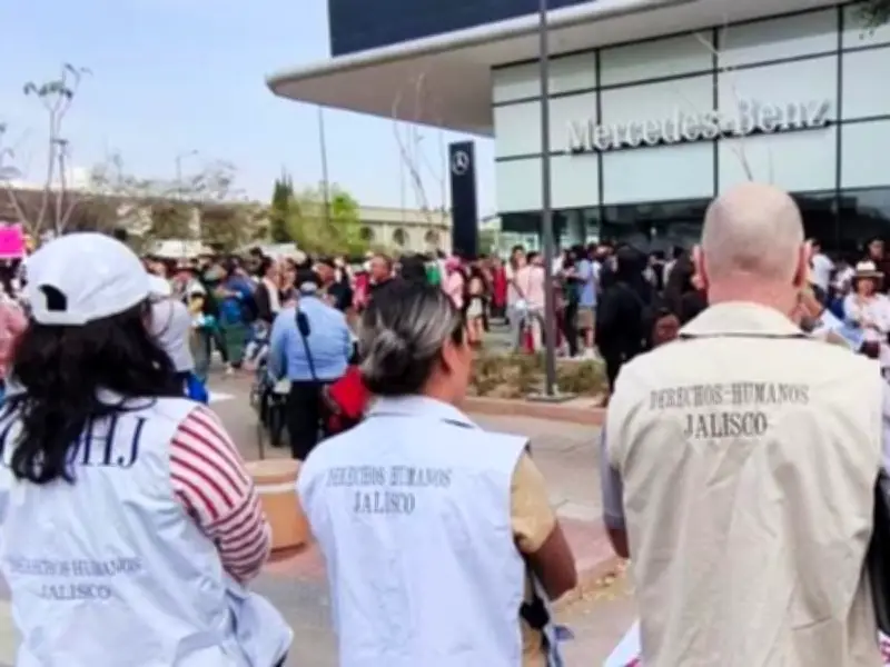 Observadores de Derechos Humanos certifican marcha pacífica contra tarifazo en Jalisco