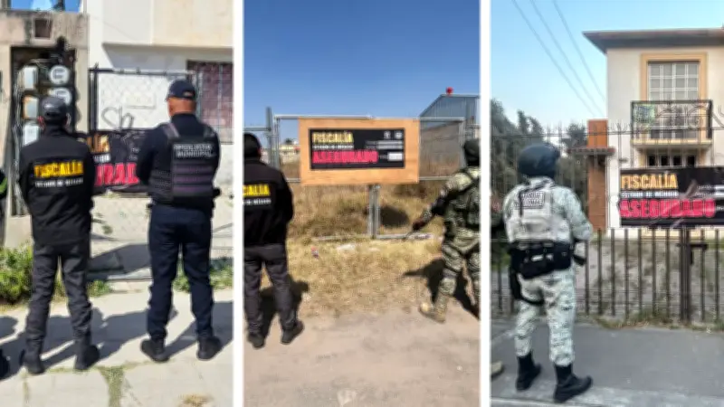 Operación Restitución asegura 31 inmuebles más en 13 municipios del Estado de México