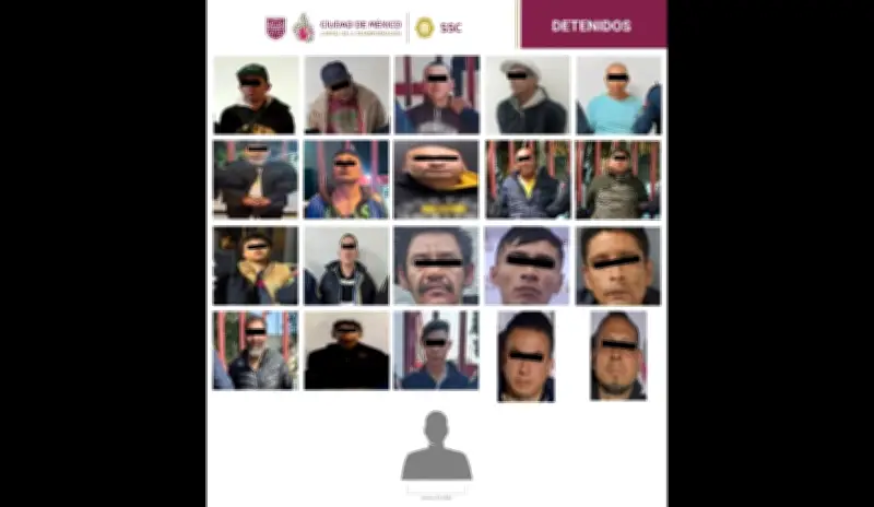 Operativo en Azcapotzalco: 21 detenidos y más de mil dosis de droga aseguradas