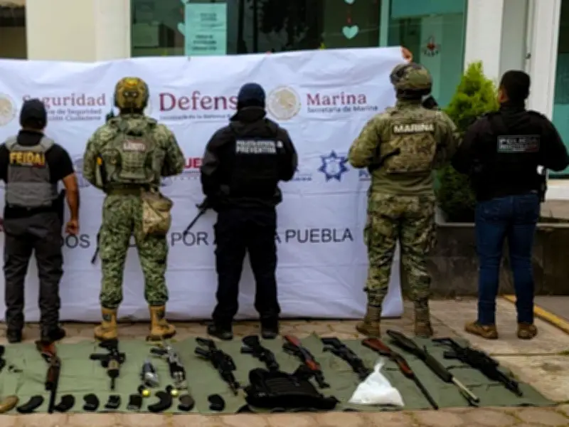 Operativo en Chignahuapan asegura arsenal y droga en presunto refugio de 'El Bukanas'