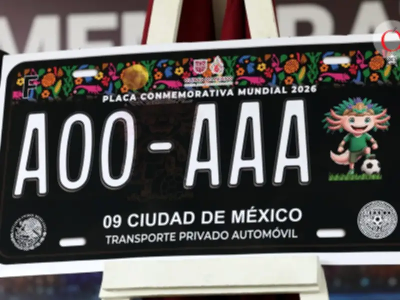 Placas del Mundial 2026 en CDMX: Precios, trámites y cómo obtener la edición limitada