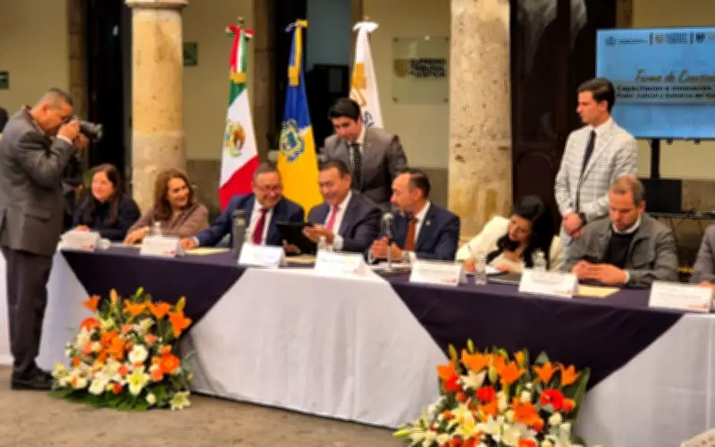 Poder Judicial de Jalisco firma tres convenios para capacitación y tecnología