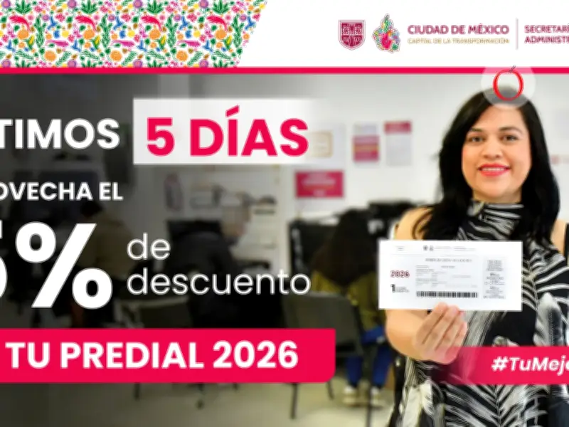 Predial CDMX: Fecha límite para pago con descuento se acerca este febrero