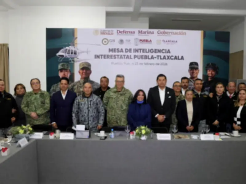 Puebla y Tlaxcala fortalecen seguridad con Mesa de Inteligencia Interestatal