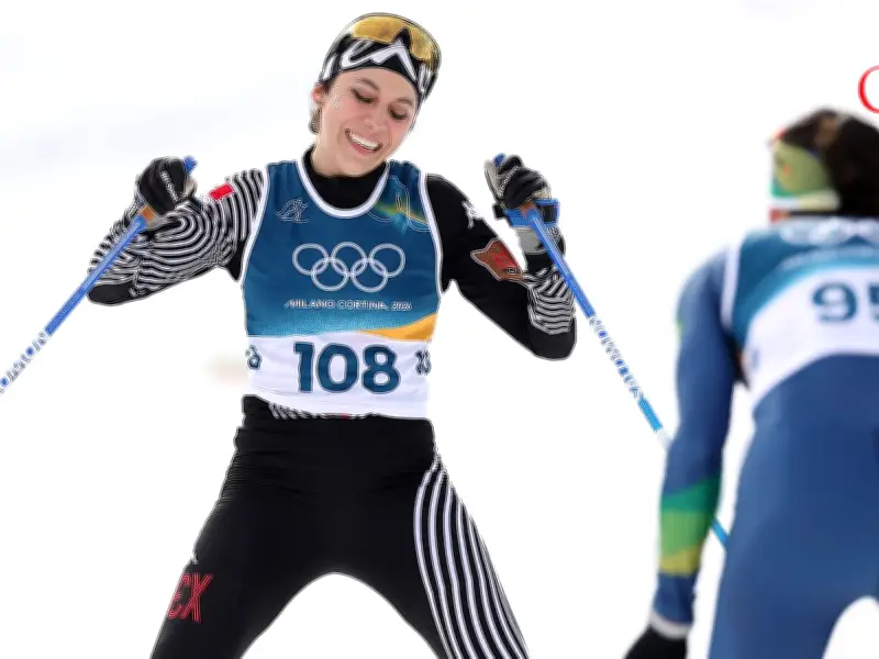 Regina Martínez hace historia en esquí de fondo en Milano-Cortina 2026