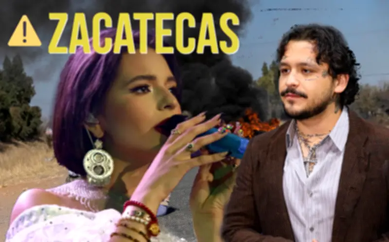 Revelan escolta militar a Nodal y Ángela Aguilar tras ataque en Zacatecas