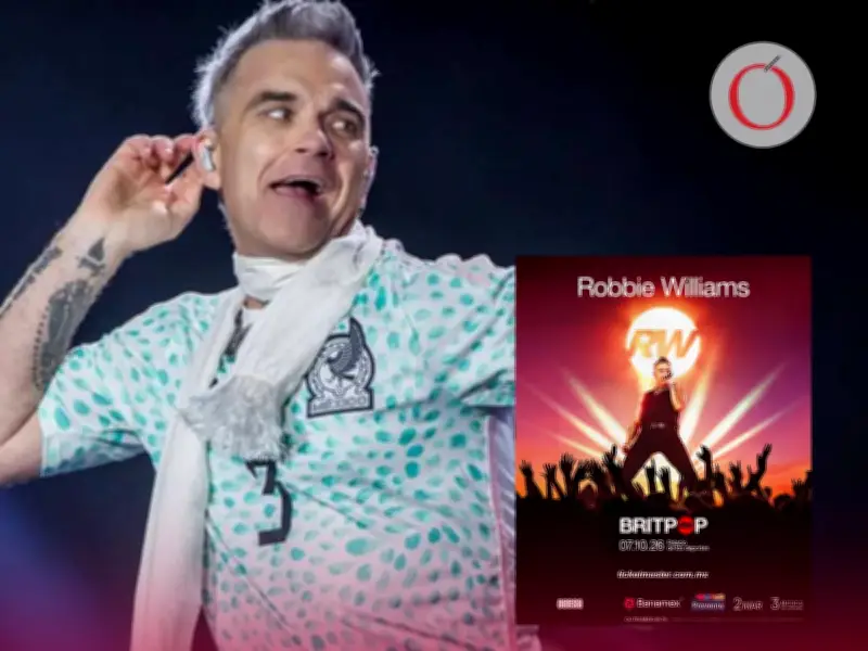 Robbie Williams confirma concierto en Palacio de los Deportes de CDMX para octubre 2026