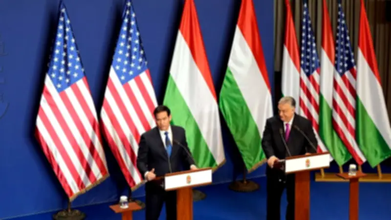 Rubio concluye gira europea y desea éxito a Orbán en presidencia de UE