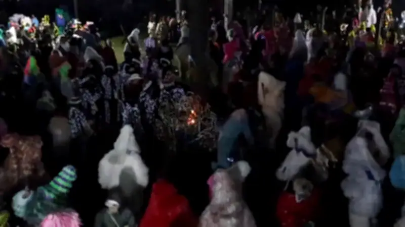 San Bartolo Tutotepec celebra con carnaval al Señor de Chalma antes de la Cuaresma
