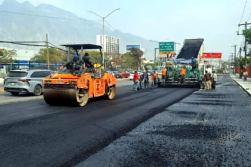 Santa Catarina Inicia Repavimentación Integral de la Avenida Manuel Ordóñez